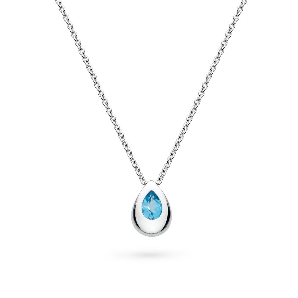 Coast Pebble Swiss Blue Topaz Necklace Coast Pebble Swiss Blue Topaz Necklace