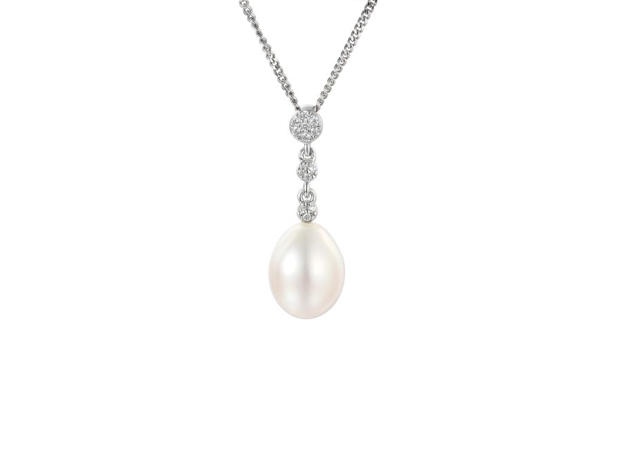 Sterling Silver Affinity Pearl Necklace Sterling Silver Affinity Pearl Necklace