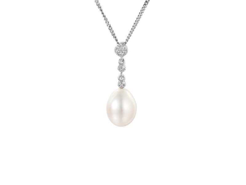 Sterling Silver Affinity Pearl Necklace Sterling Silver Affinity Pearl Necklace