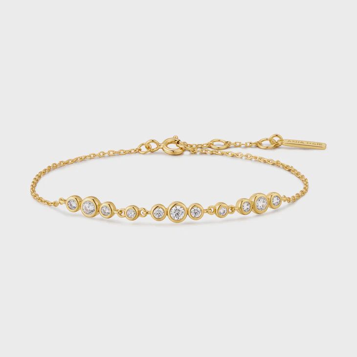 Graduated Bezel-Set Trios Bracelet