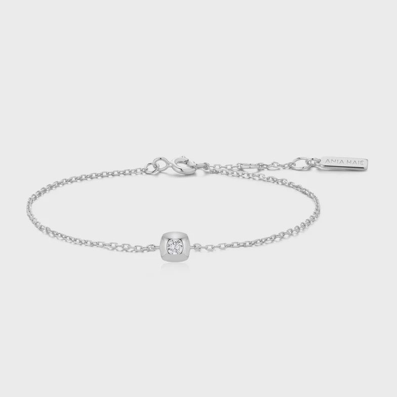Modern Bezel-Set Solitaire Bracelet