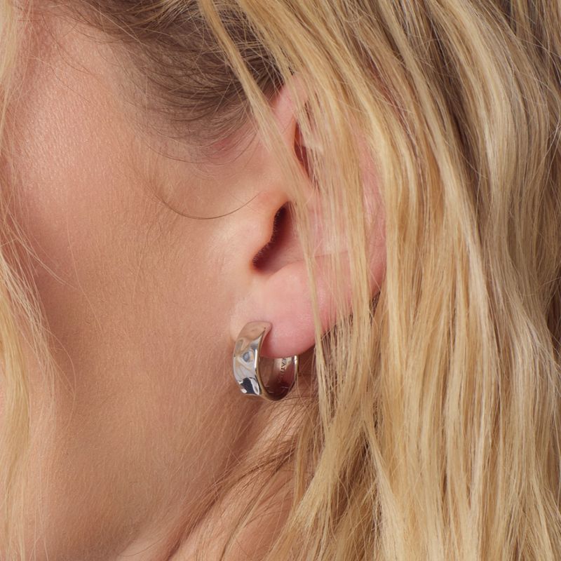 Silver Mirage Reflect Hoop Earrings