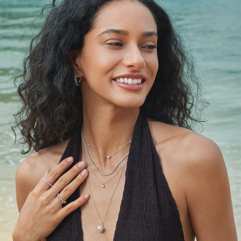 Classic Bezel-Set Solitaire Necklace