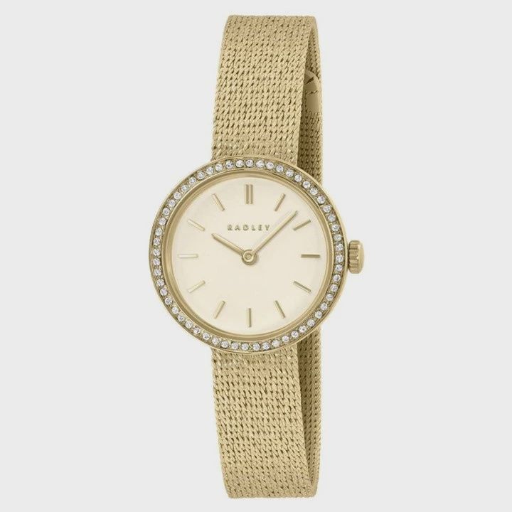 Gold Plated Champagne Dial Mesh Strap 27mm Ladies Watch Gold Plated Champagne Dial Mesh Strap 27mm Ladies Watch