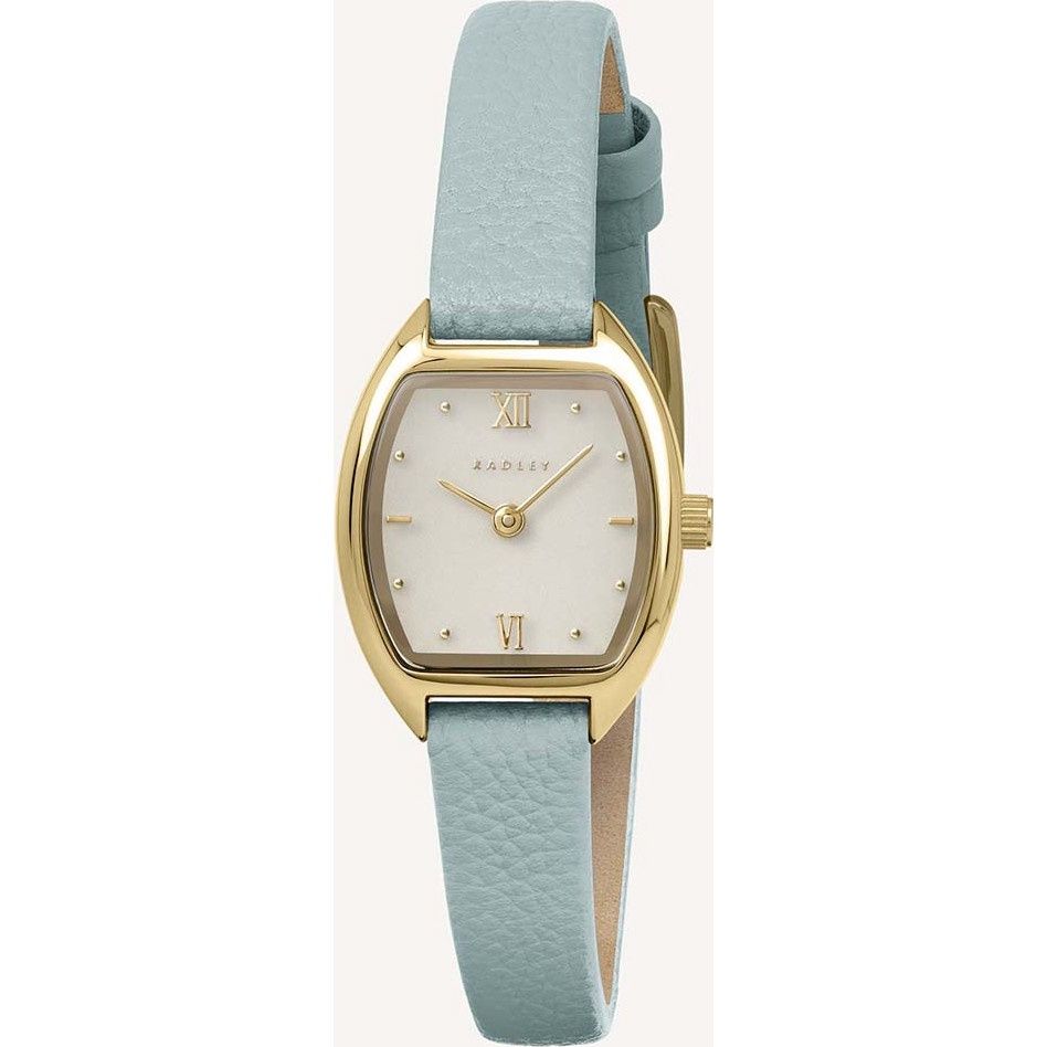 22mm Tonneau Pistachio Leather Strap Ladies Watch