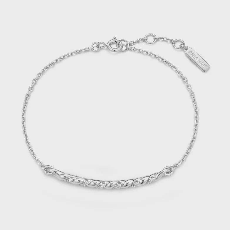 Twisted Bar Bracelet Twisted Bar Bracelet, Metal: Sterling Silver