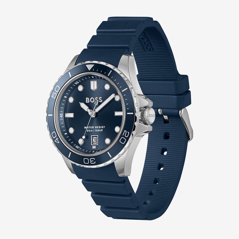Troper Sports Blue Rubber Strap Gents Watch