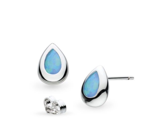 Coast Pebble Blue Opal Stud Earrings Coast Pebble Blue Opal Stud Earrings
