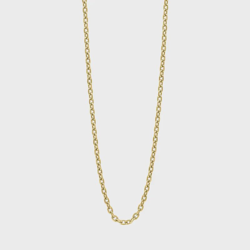 Cable Link Gold Plated Necklace Cable Link Gold Plated Necklace