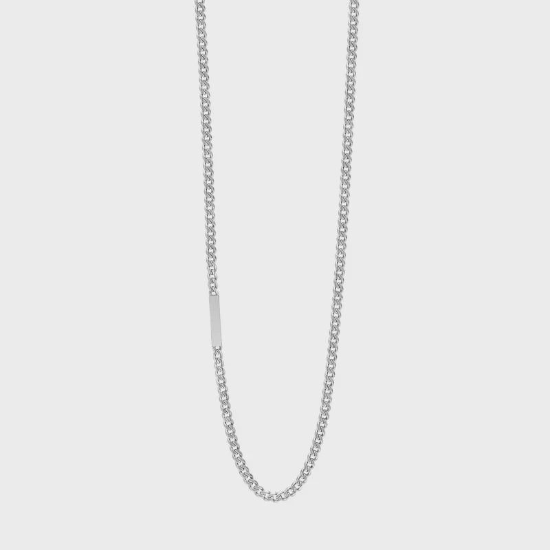 Stainless Steel Engravable ID Necklace