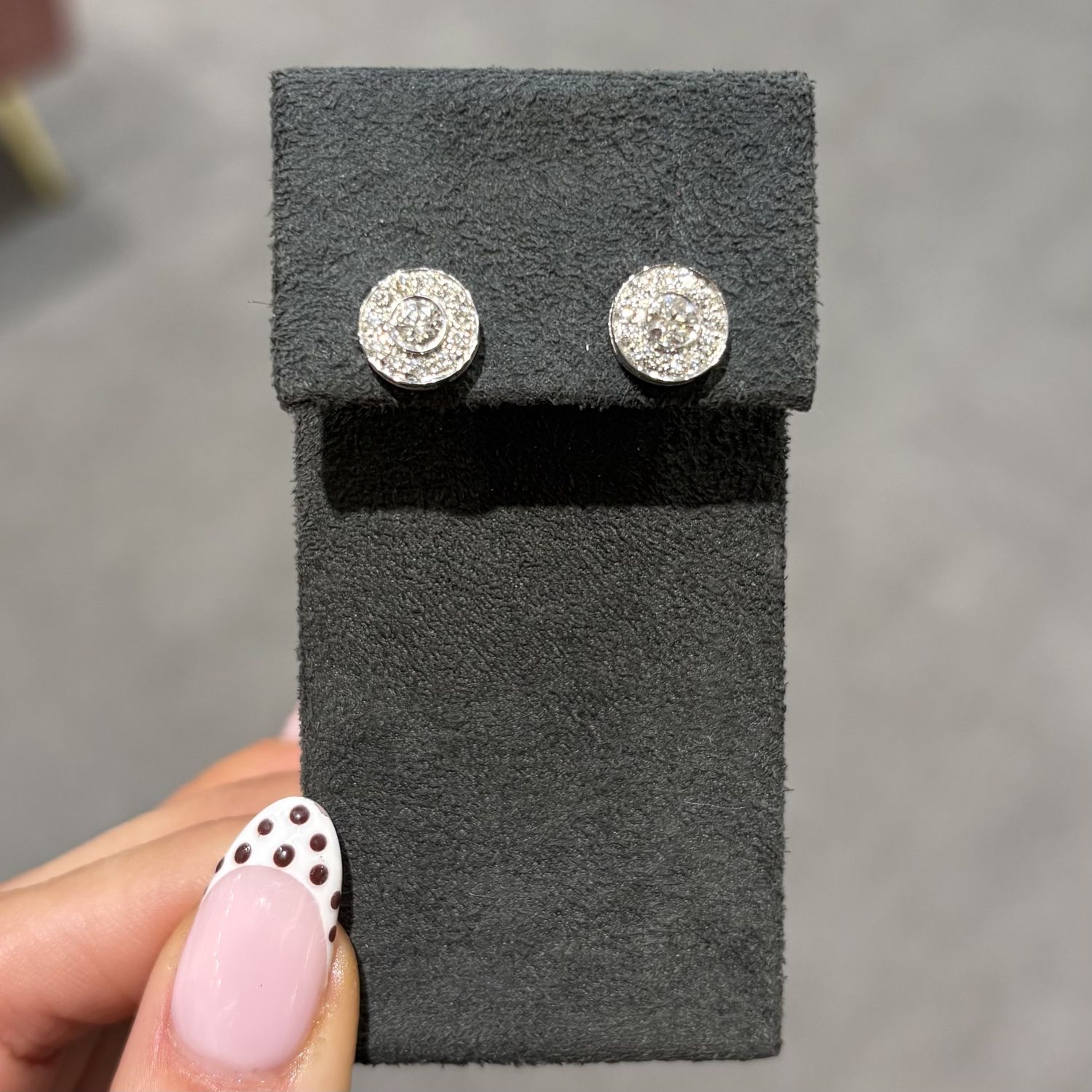 Pre-Owned Tiffany &amp; Co Platinum 0.63ct Diamond Circlet Halo Stud Earrings