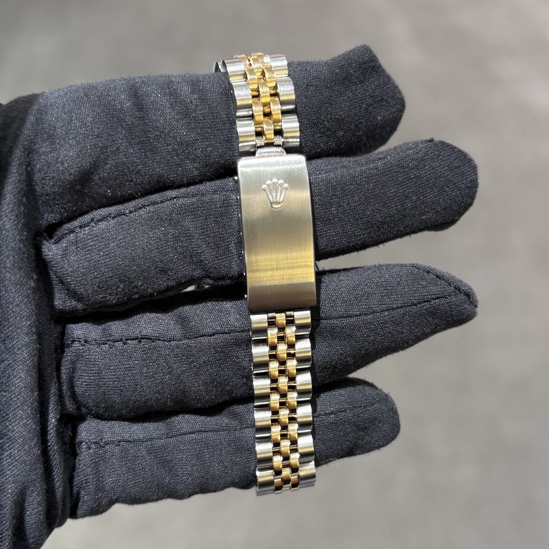 Pre-Owned Rolex Champagne Jubilee Diamond Dial Steel & Gold Ladies Datejust 69173