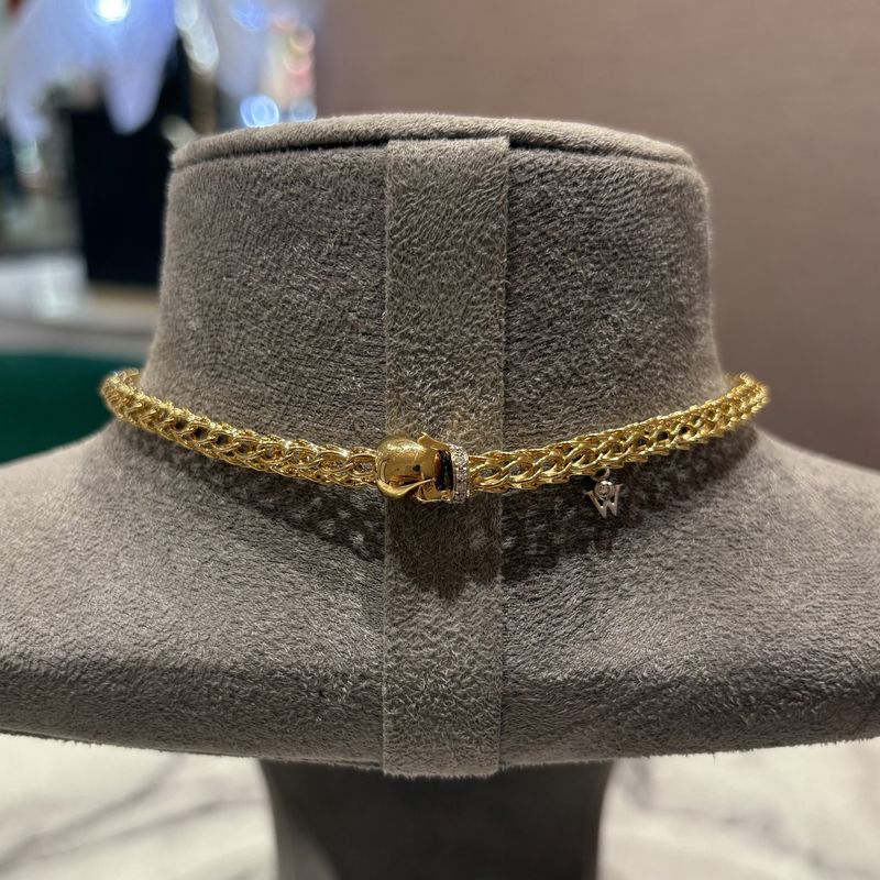 Pre-Owned 18ct Yellow Gold Wheat Link 17" Chain