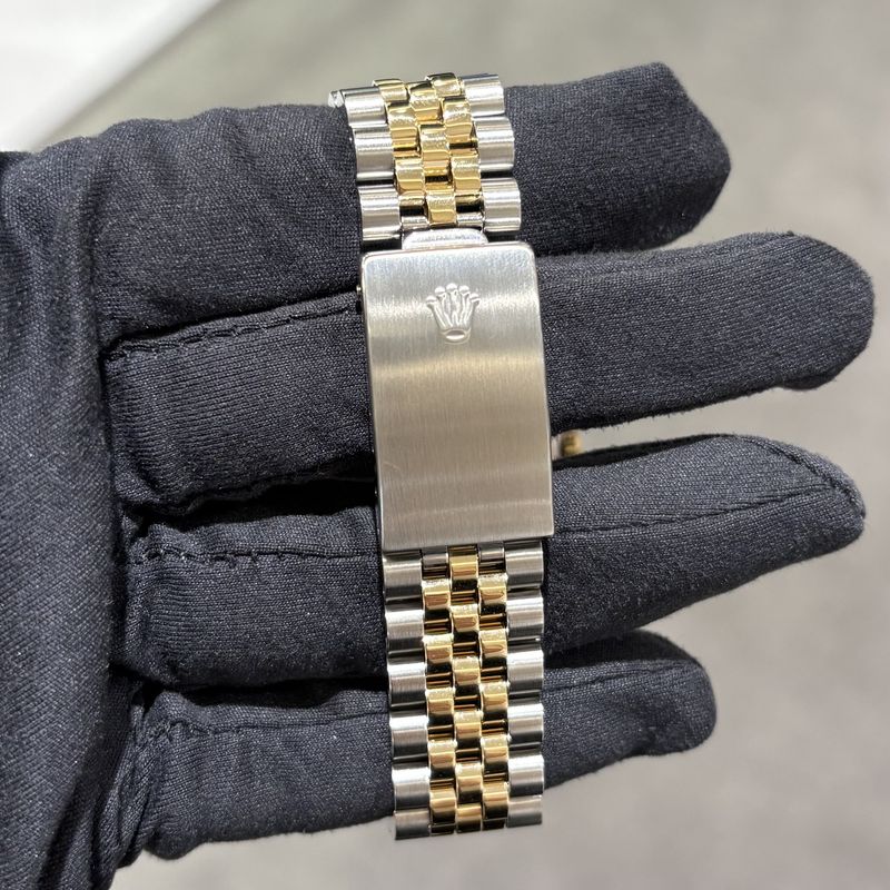 Pre-Owned Rolex Steel &amp; Gold Champagne Baton Dial 36mm Datejust 16233