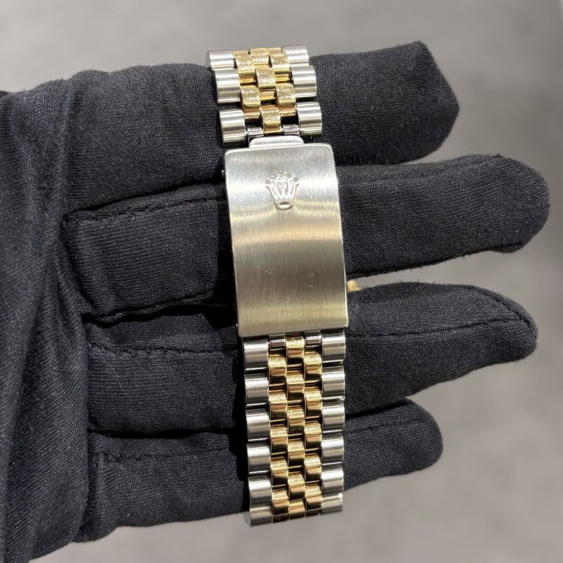 Pre-Owned Rolex Steel &amp; Gold White Roman Dial 36mm Datejust 16233