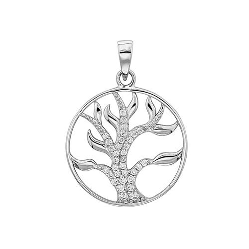Silver Tree Of Life CZ Pendant Silver Tree Of Life CZ Pendant
