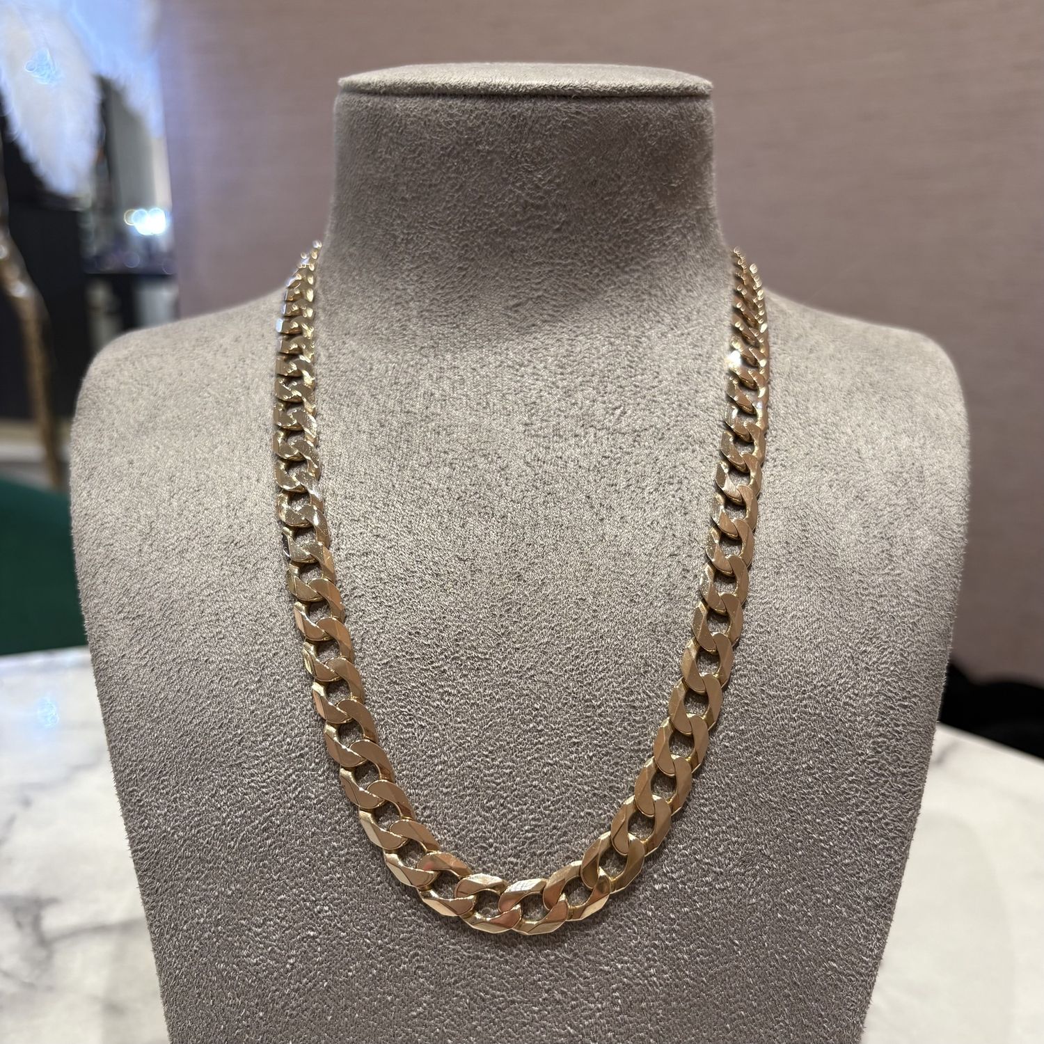 Pre-Owned 9ct Yellow Gold 22" Curb Chain 58.3g