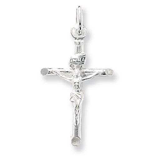 Silver Crucifix Pendant 33x15mm