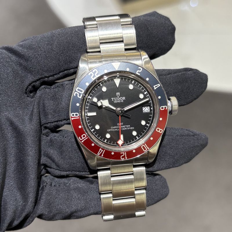 Pre-Owned Tudor Black Bay GMT 'Pepsi' Automatic Gents Watch 79830RB Pre-Owned Tudor Black Bay GMT 'Pepsi' Automatic Gents Watch 79830RB