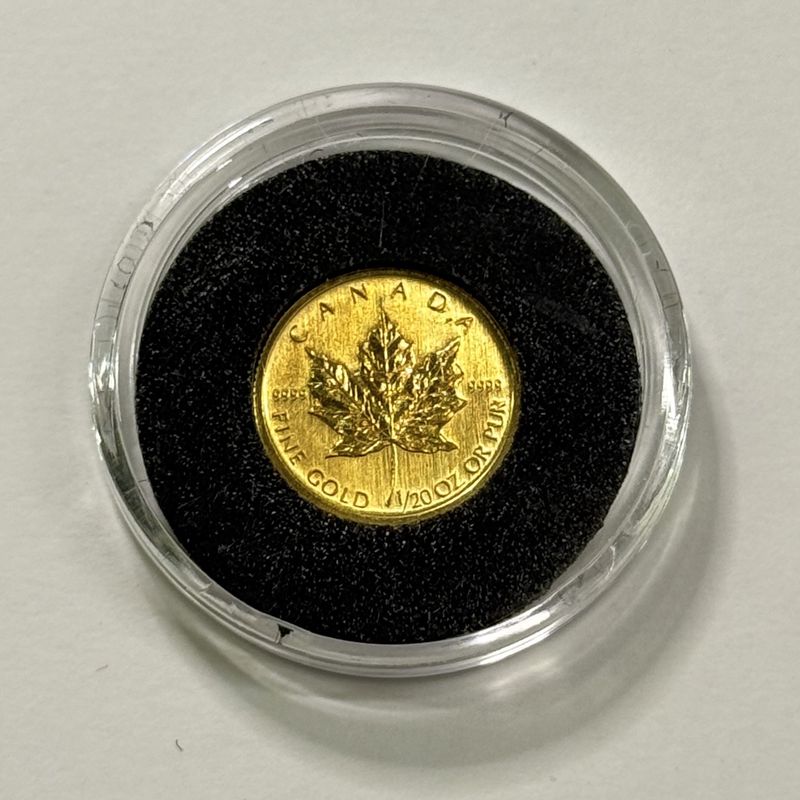 Pre-Owned 1/20oz Canadian Maple Leaf Gold Coin