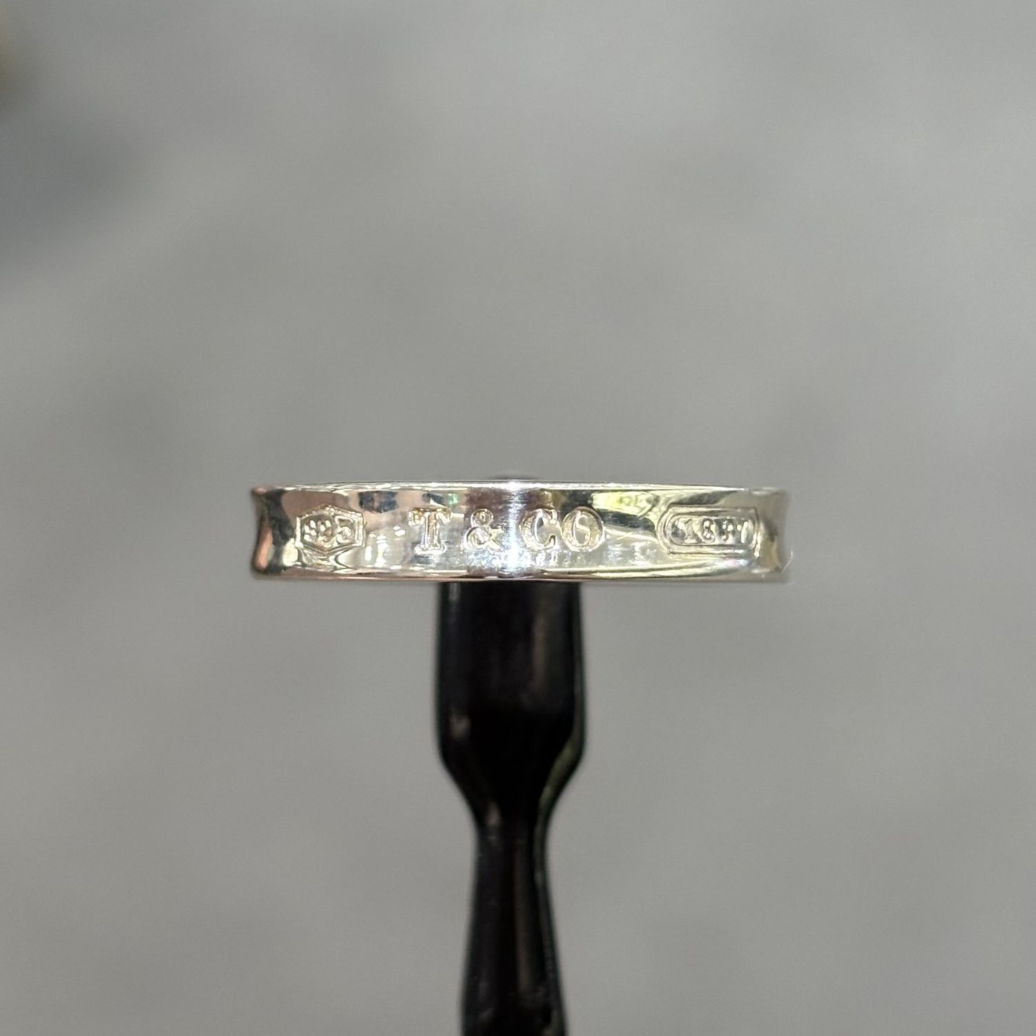Pre-Owned Tiffany & Co Sterling Silver 1837 Narrow Band Ring Pre-Owned Tiffany & Co Sterling Silver 1837 Narrow Band Ring