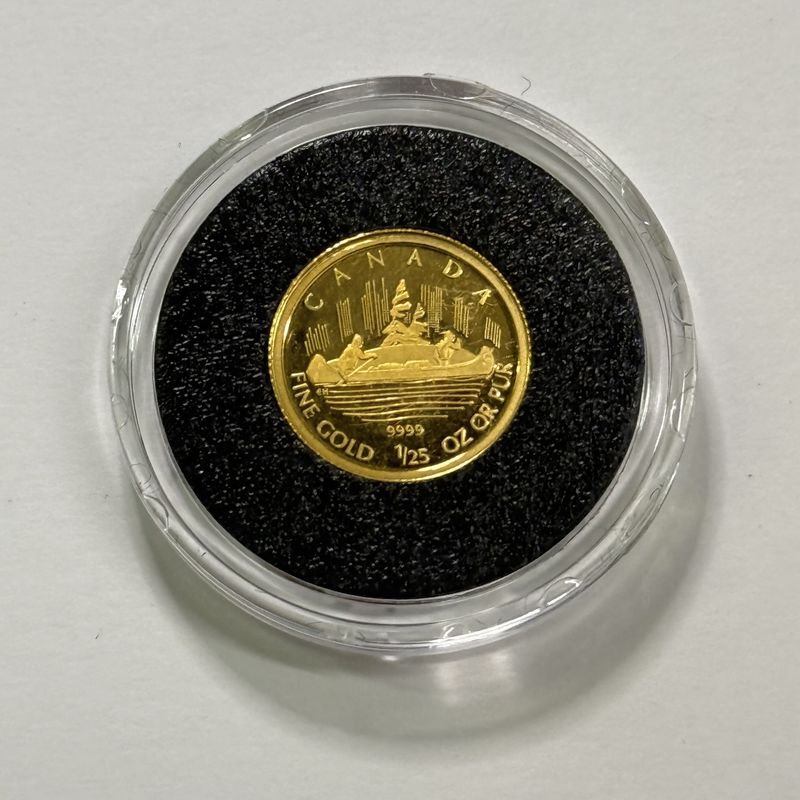 Pre-Owned 2005 Canada 50-cent Gold Voyageur Coin 1/25oz