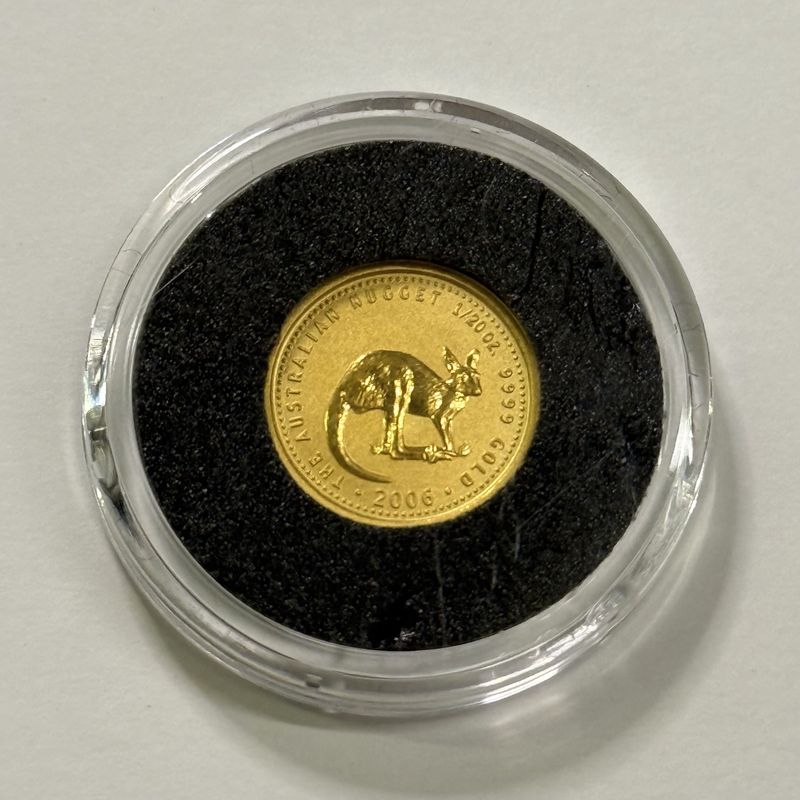 Pre-Owned 2006 Australian Kangaroo 1/20oz Gold Coin