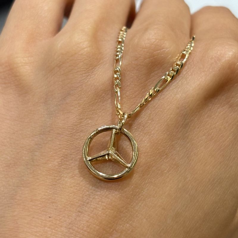 Pre-Owned 9ct Yellow Gold Three Pointed Star Pendant