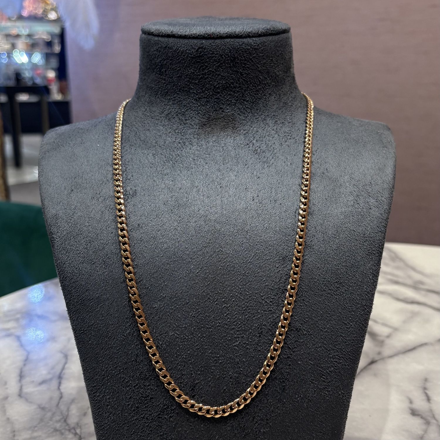 Pre-Owned 14ct Yellow Gold 24" Curb Chain 39.6g