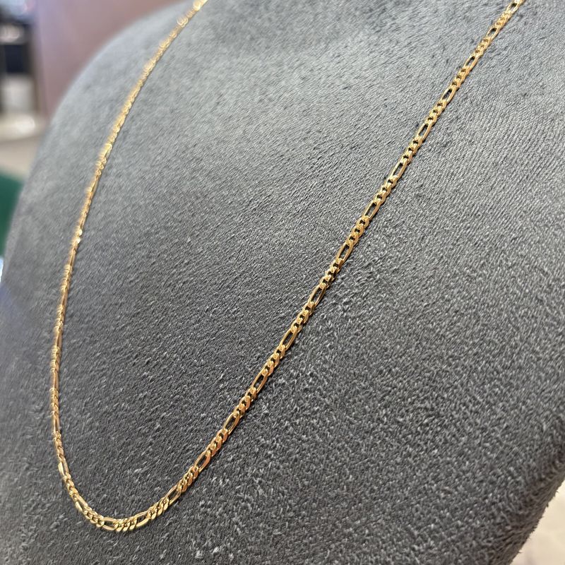 Pre-Owned 9ct Yellow Gold 24" Figaro Chain 4.6g
