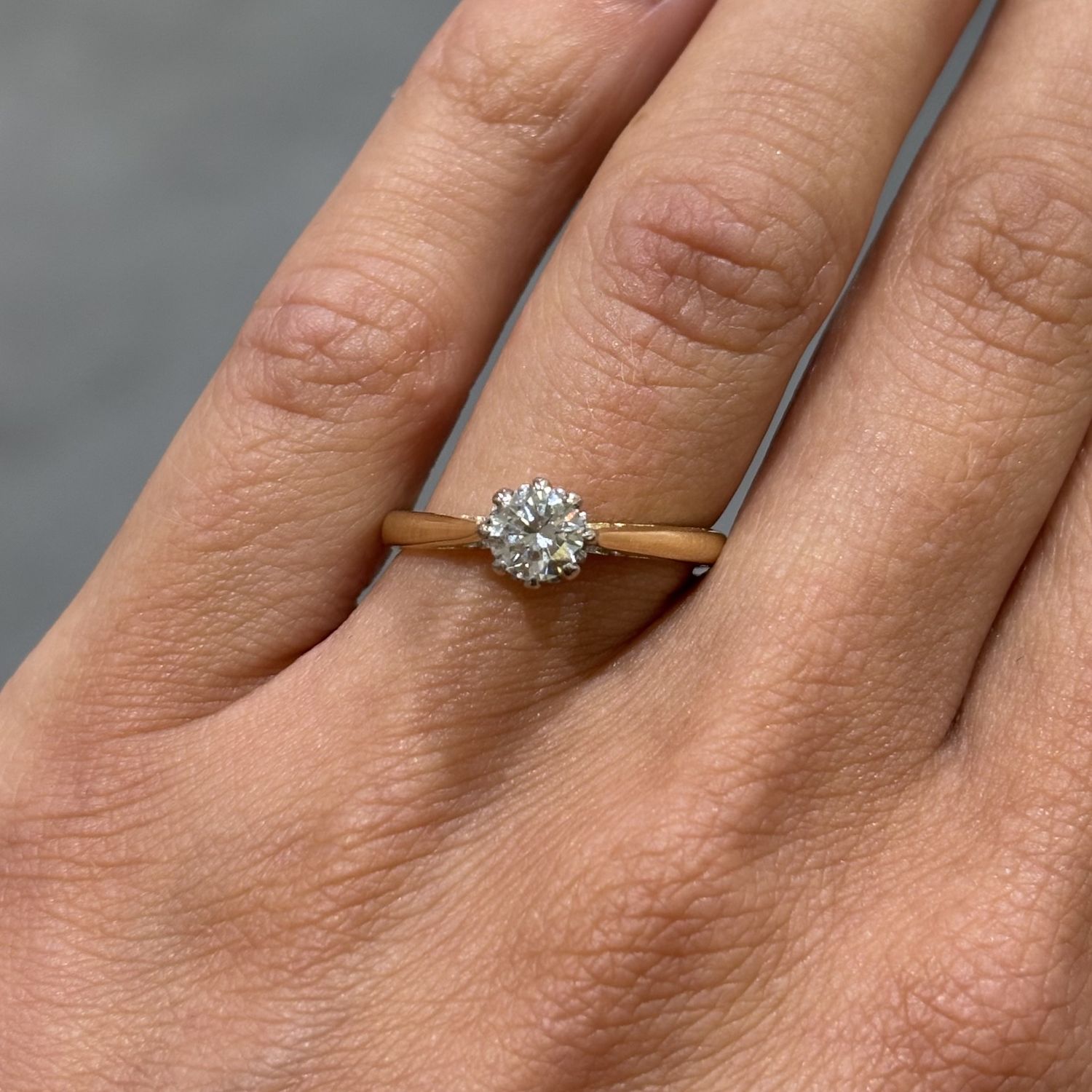 Pre-Owned 18ct Yellow Gold 0.40ct Diamond Solitaire Ring Pre-Owned 18ct Yellow Gold 0.40ct Diamond Solitaire Ring