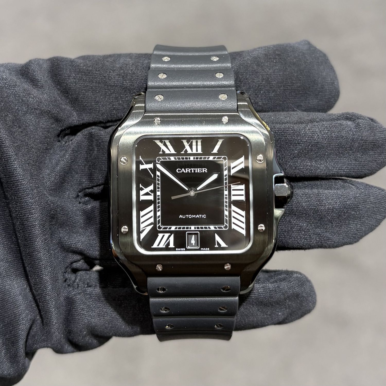 Pre-Owned Cartier Santos Automatic Gents Watch WSSA0039 Pre-Owned Cartier Santos Automatic Gents Watch WSSA0039