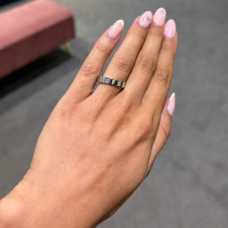 Pre-Owned Cartier 18ct White Gold Small Diamond Love Ring