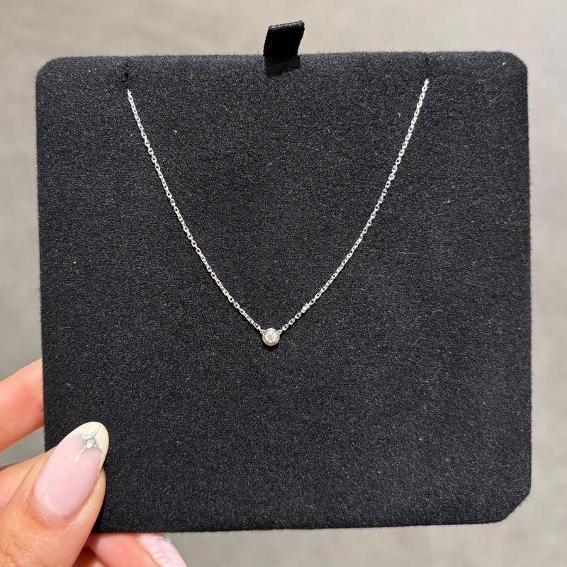 Pre-Owned Cartier 18ct White Gold D’Amour Mini Model Diamond Necklace CRB7224515