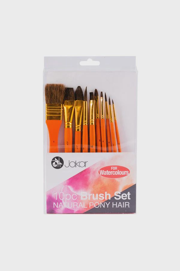 Brush set for watercolours