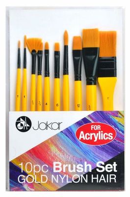 Brush set for acrylics