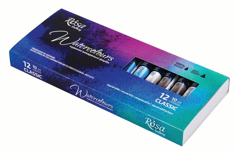 rosa watercolour paint tube set