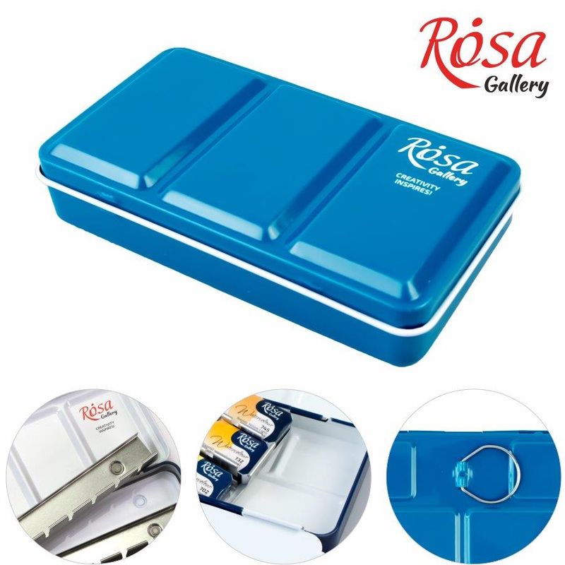 Rosa watercolour empty tin