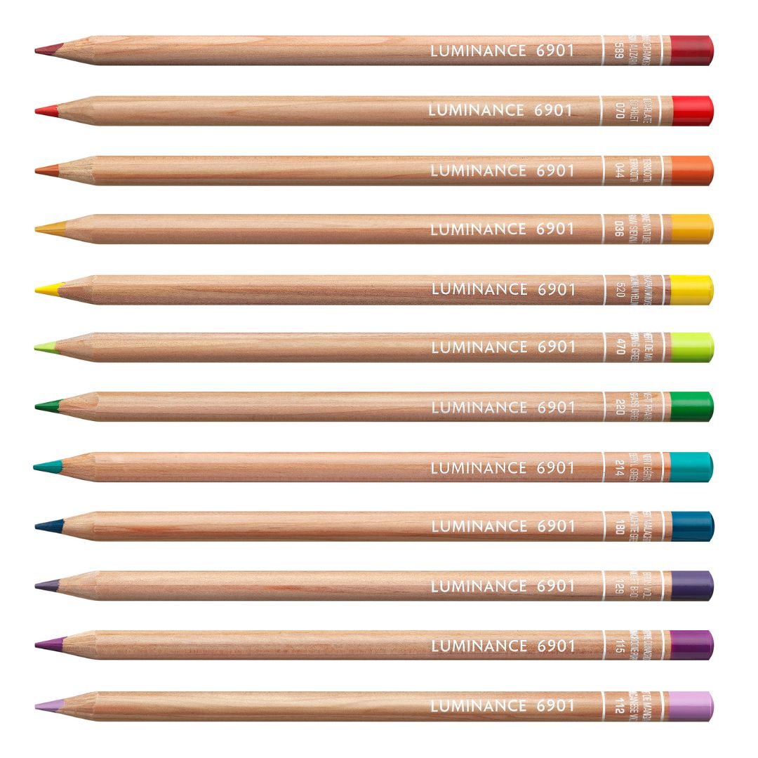Luminance 6901 coloured pencils