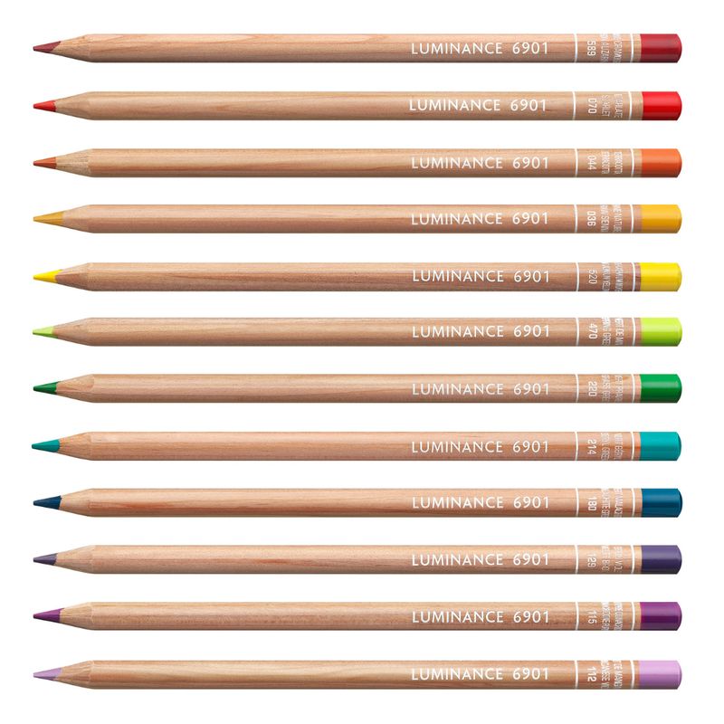 Luminance 6901 coloured pencils