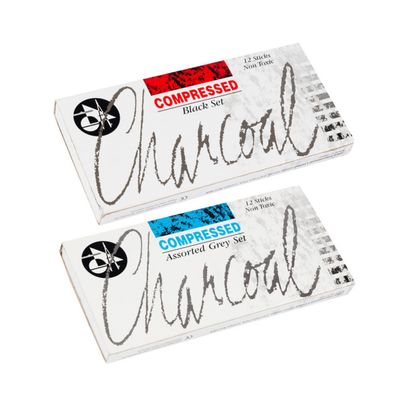 Compressed charcoal set