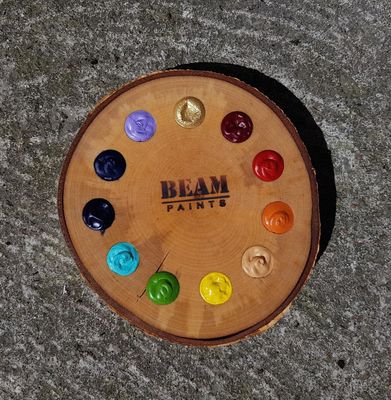 Beam Travel Wood Palette with 11 colours