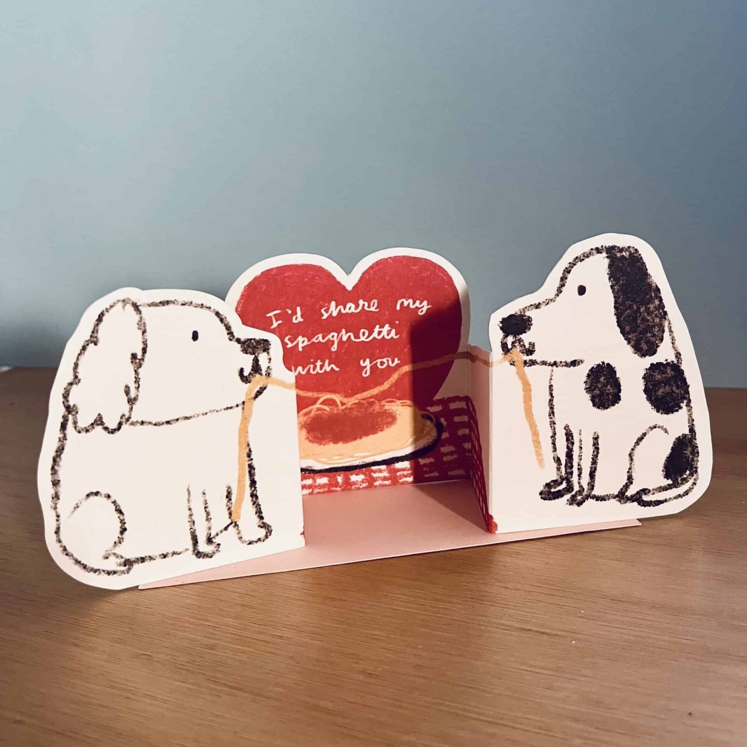 Valentines Card - Spaghetti Sharing