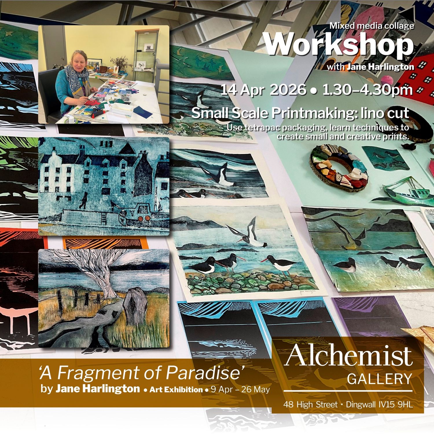 Small Scale Carton-Printing Workshop with Jane Harlington