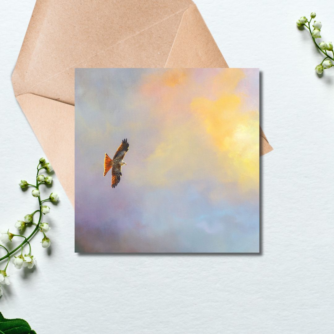 Red Kite Greetings Card