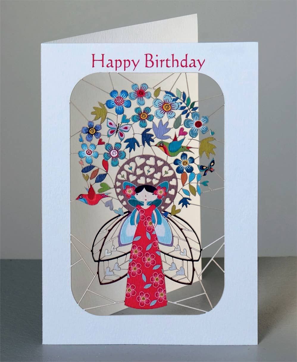 Fairy and Flowers - Happy Birthday