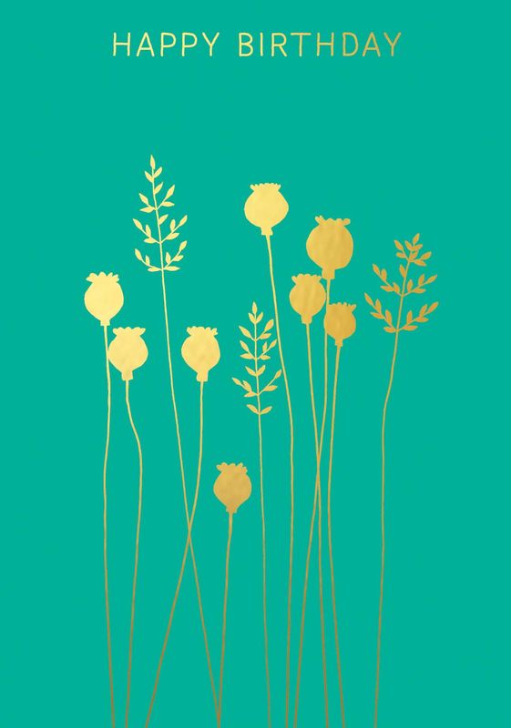 Poppyheads &amp; Grass Birthday