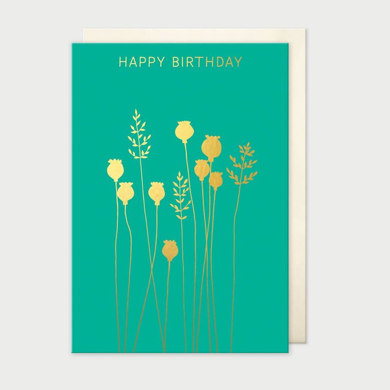 Poppyheads &amp; Grass Birthday