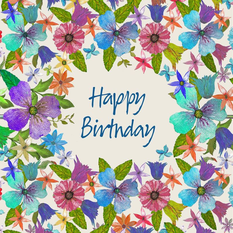 Birthday Florals - brights