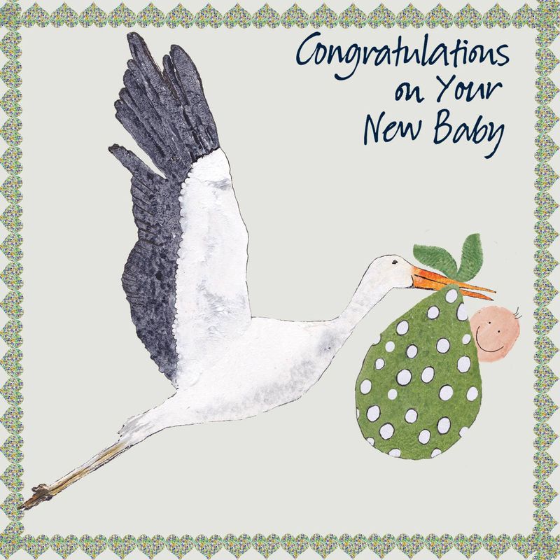 Baby Congratulations - Stork